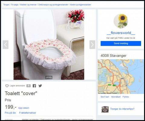 Finn-brukeren _flowersworld_ fra Stavanger lager og selger gardiner til toalett.