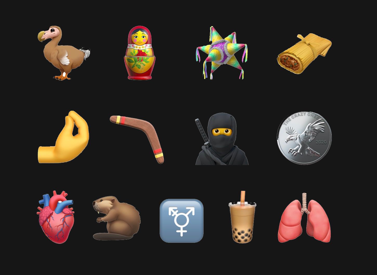 Her er den fullstendige oversikten over nye emojier som slippes høsten 2020