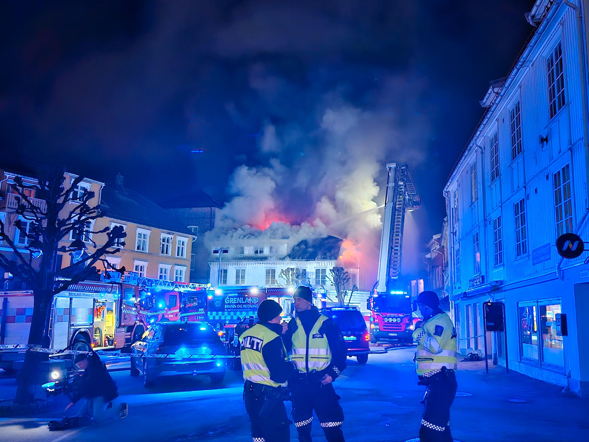 Tout le centre de Kragerø évacué après un incendie majeur