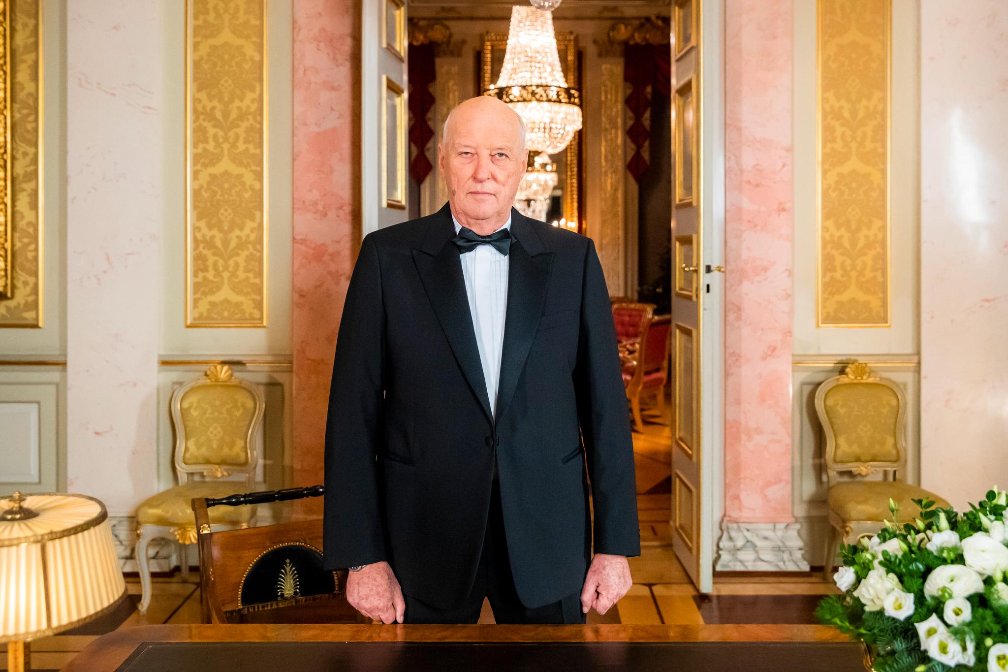 Kong Harald oppfordret folk til å føre en respektfull samtale - på tross av uenighet - i  årets nyttårstale. Foto: Håkon Mosvold Larsen / NTB scanpix