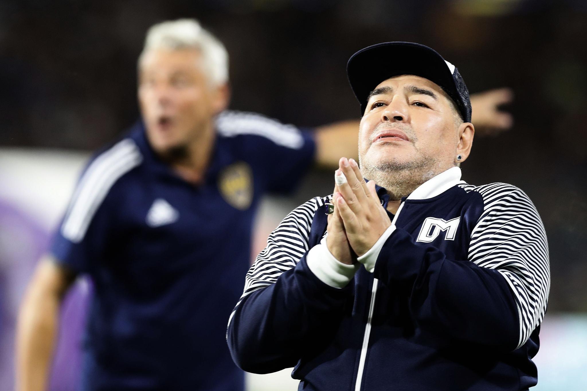 PÅ SYKEHUS: Diego Maradona.