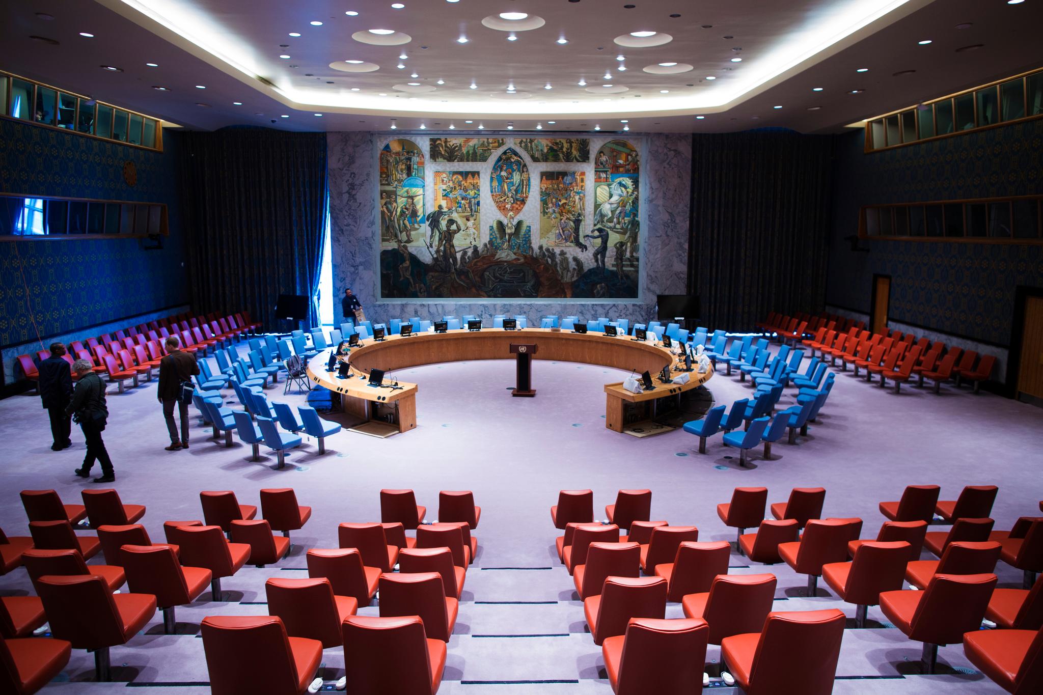 Salen til sikkerhetsrådet ble donert av Norge 1952. Her i nyoppusset variant i 2013.