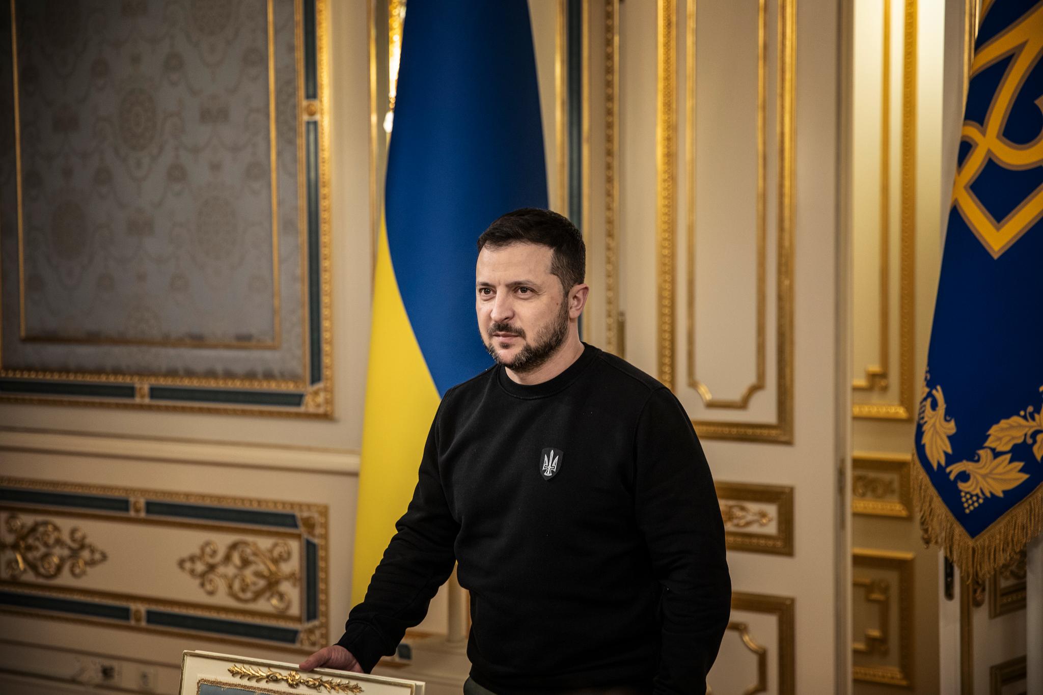 Aftenposten møtte Ukrainas president Volodymyr Zelenskyj på hans kontor i Ukrainas hovedstad Kyiv torsdag.