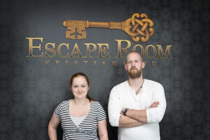 Anja Andersen og Hans Fredriksen driver Escape Room Kristiansand. Anja Andersen og Hans Fredriksen driver Escape Room Kristiansand.
