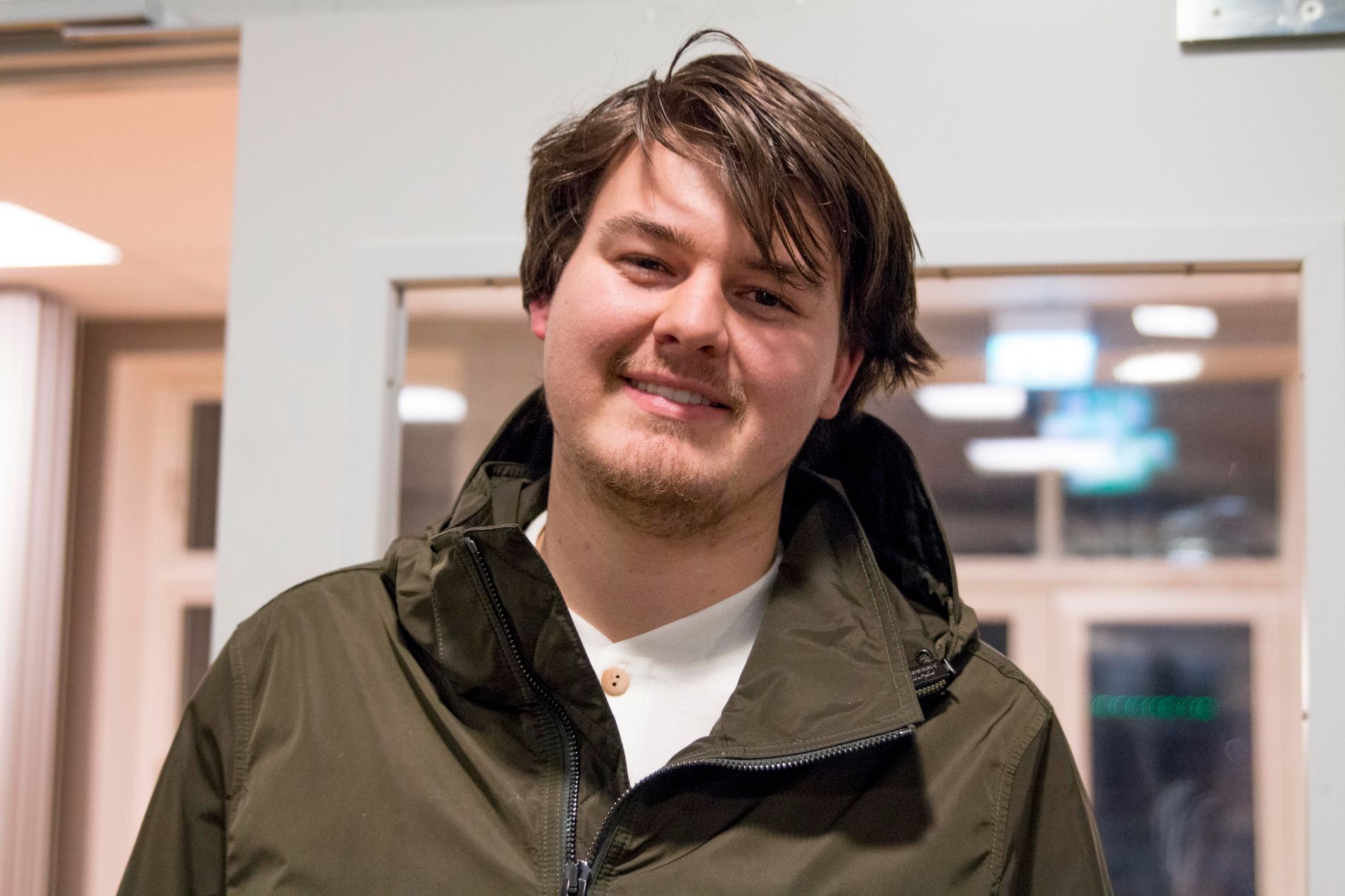 UiA-student Henrik Johan Gjernes (21) deltok på inspirasjonskvelden for å plukke opp tips til hvordan han kan leve grønnere. 