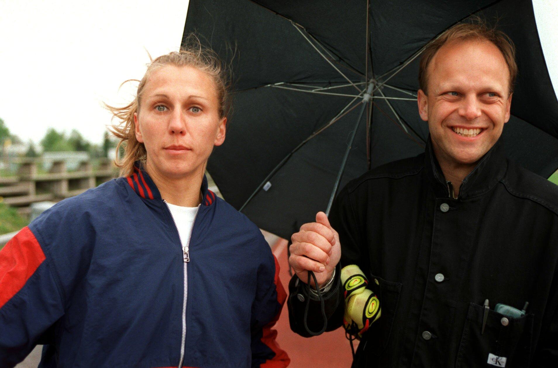 Ekteparet Ludmila og Johan Enquist.
