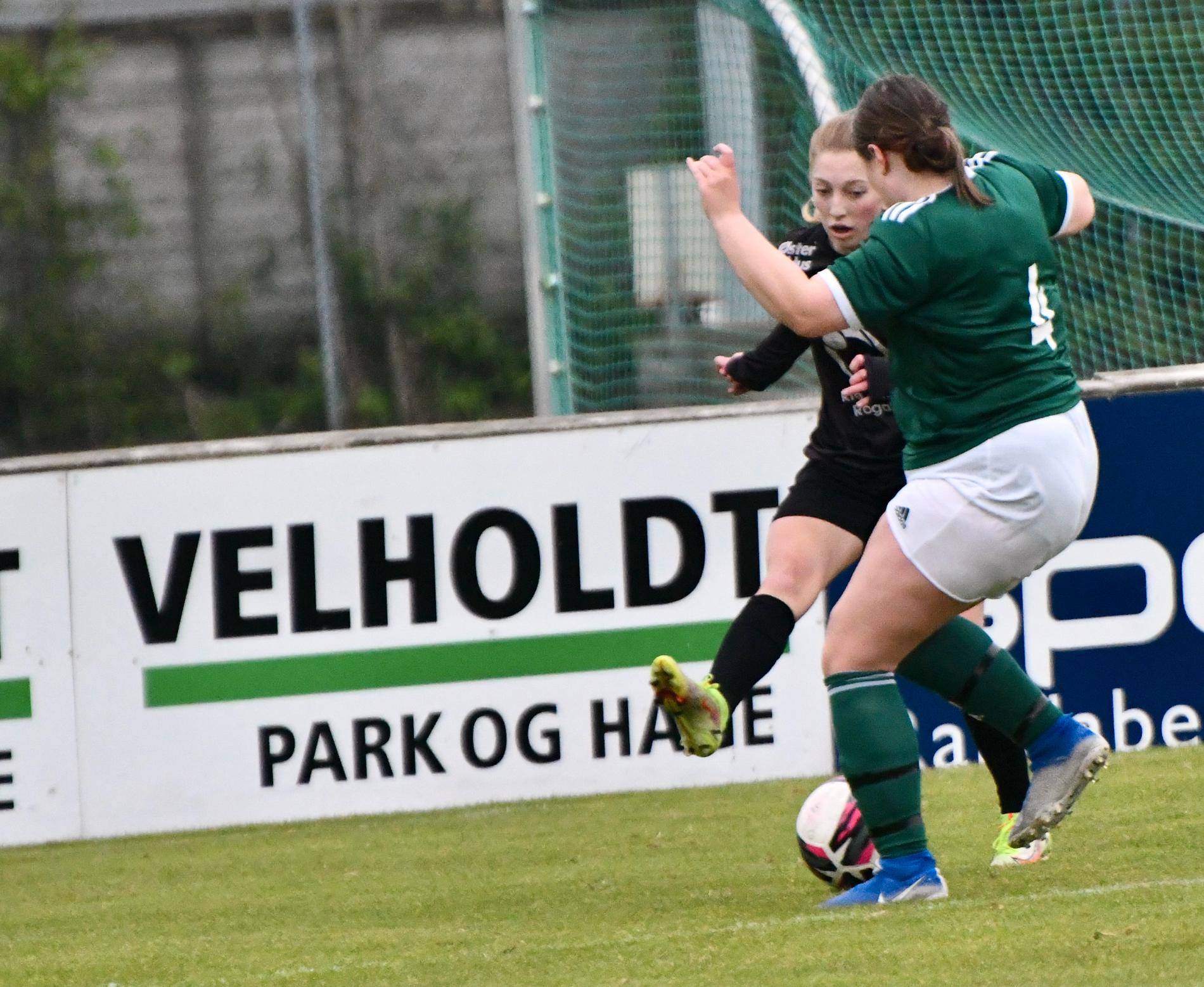 Lotte Flatø Bugge sørget for 1–0 ledelse mot Bryne, men etter det sleit laget mer. 