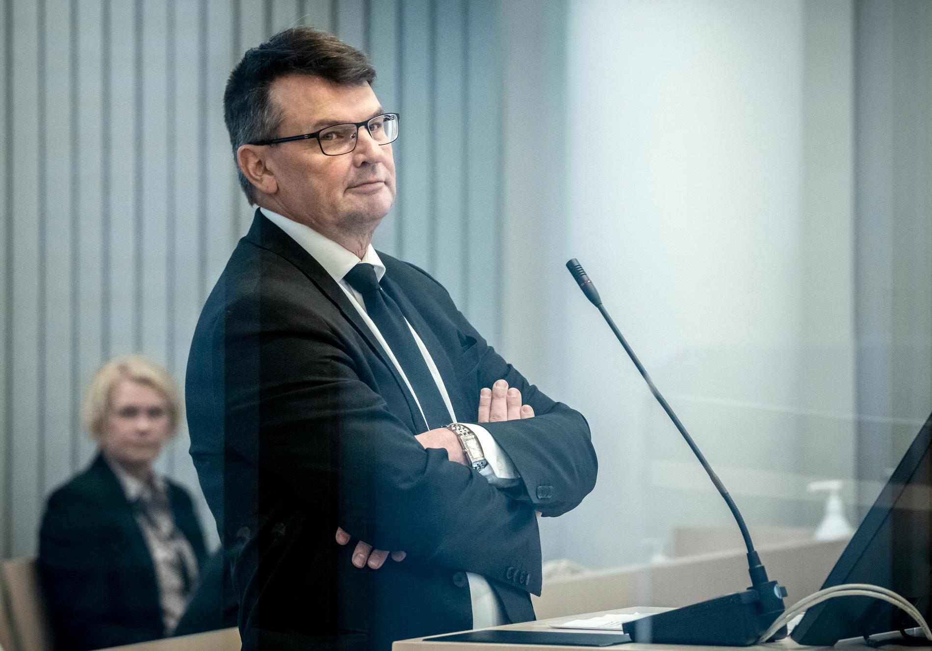Tidligere justisminister Tor Mikkel Wara (Frp) møtte ikke opp da dommen ble avsagt, men han forklarte seg under rettssaken. 