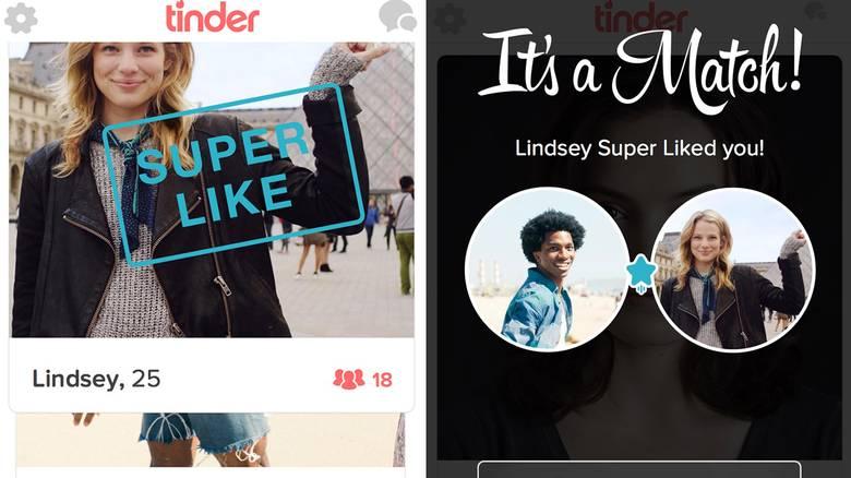 SUPER LIKER: Nå åpner Tinder for at du kan super like spesielt utvalgte personer på Tinder.