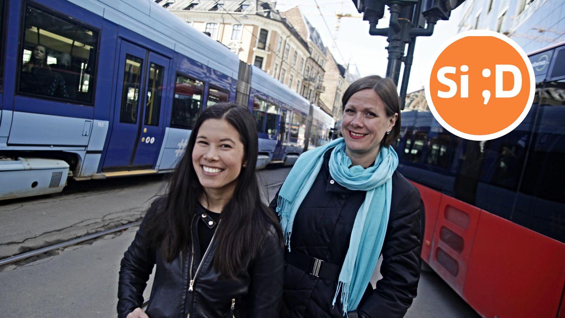  Bildet viser Oslo-byrådene Lan Marie Nguyen Berg og Hanna Marcussen (begge MDG). 