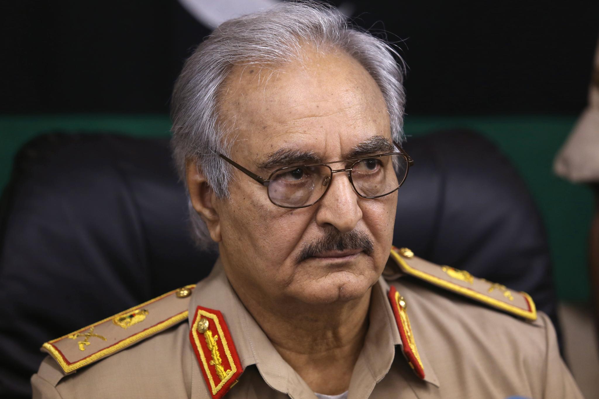 Den mektige østlibyske krigsherren Khalifa Haftar startet offensiven mot den FN-støttede regjeringen i Tripoli den 4. april.