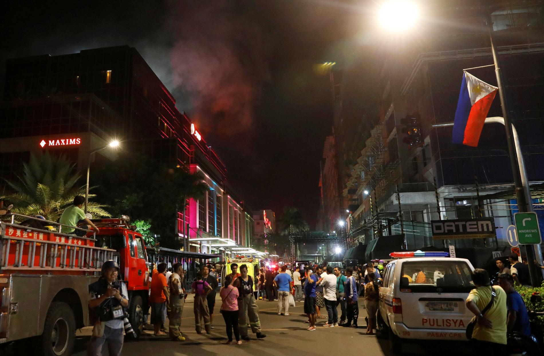 KAOTISK: ISIS har tatt på seg ansvaret for eksplosjonene i hotellkomplekset i Manila. 