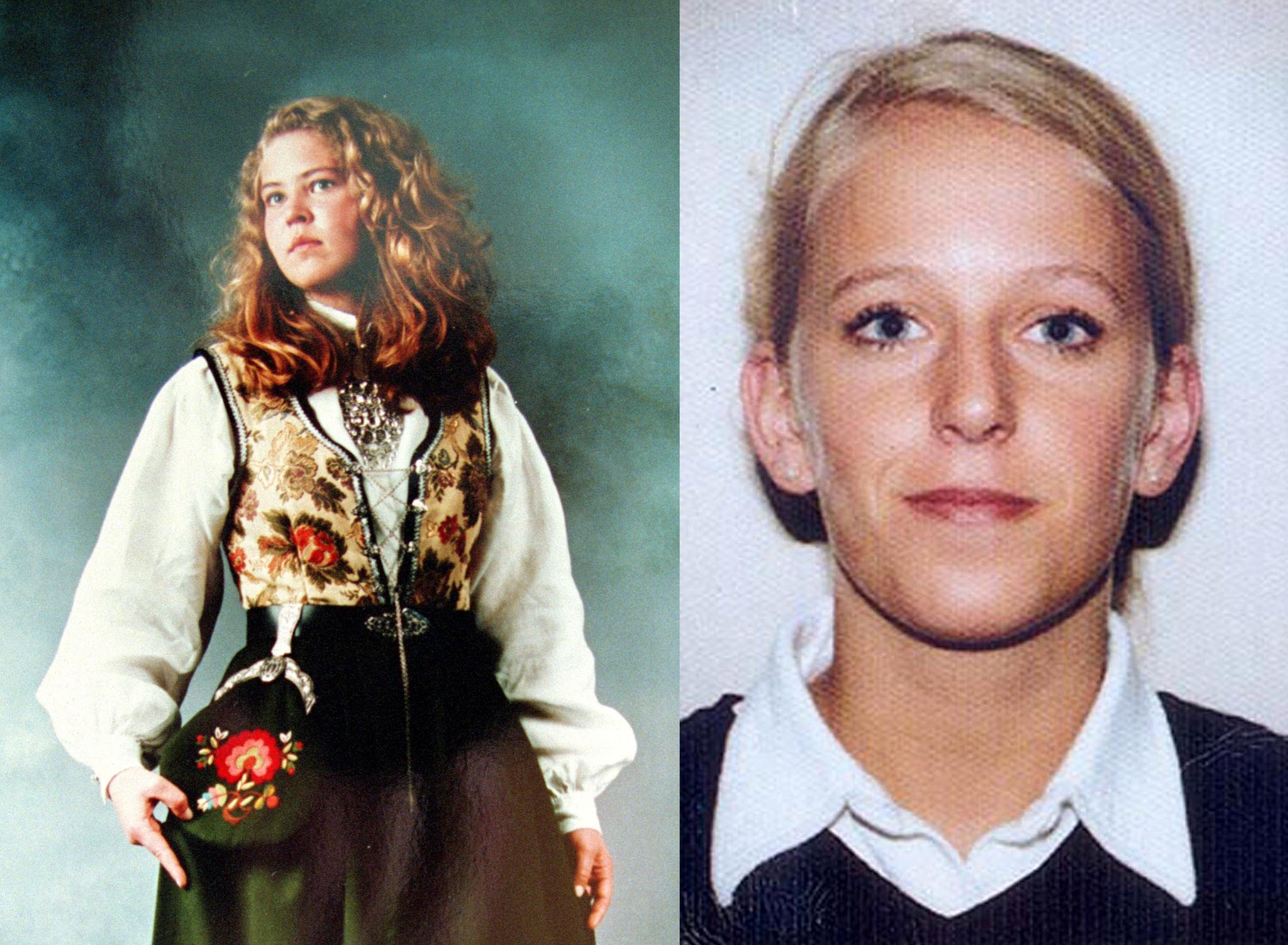 Birgitte Tengs (t.v.) ble funnet død 6. mai 1995 på Karmøy. Tina Jørgensen ble funnet i en kum utenfor Bore kirke på Jæren 26. oktober 2000.
