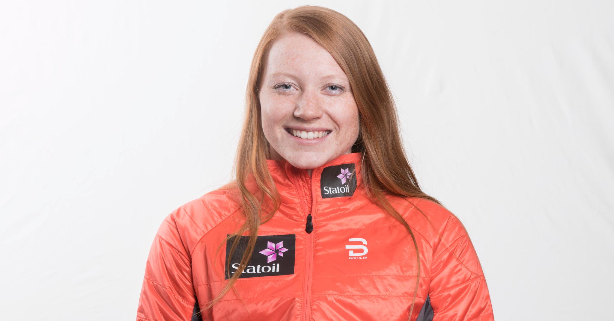 FREMADSTORMENDE: Lone Johansen (19) fra Melhus ble vraket til fjorårets junior-VM. Torsdag fikk hun betalt for ett års hardt arbeid da hun vant spurten om sølvet i skiathlon-øvelsen i VM i Goms.