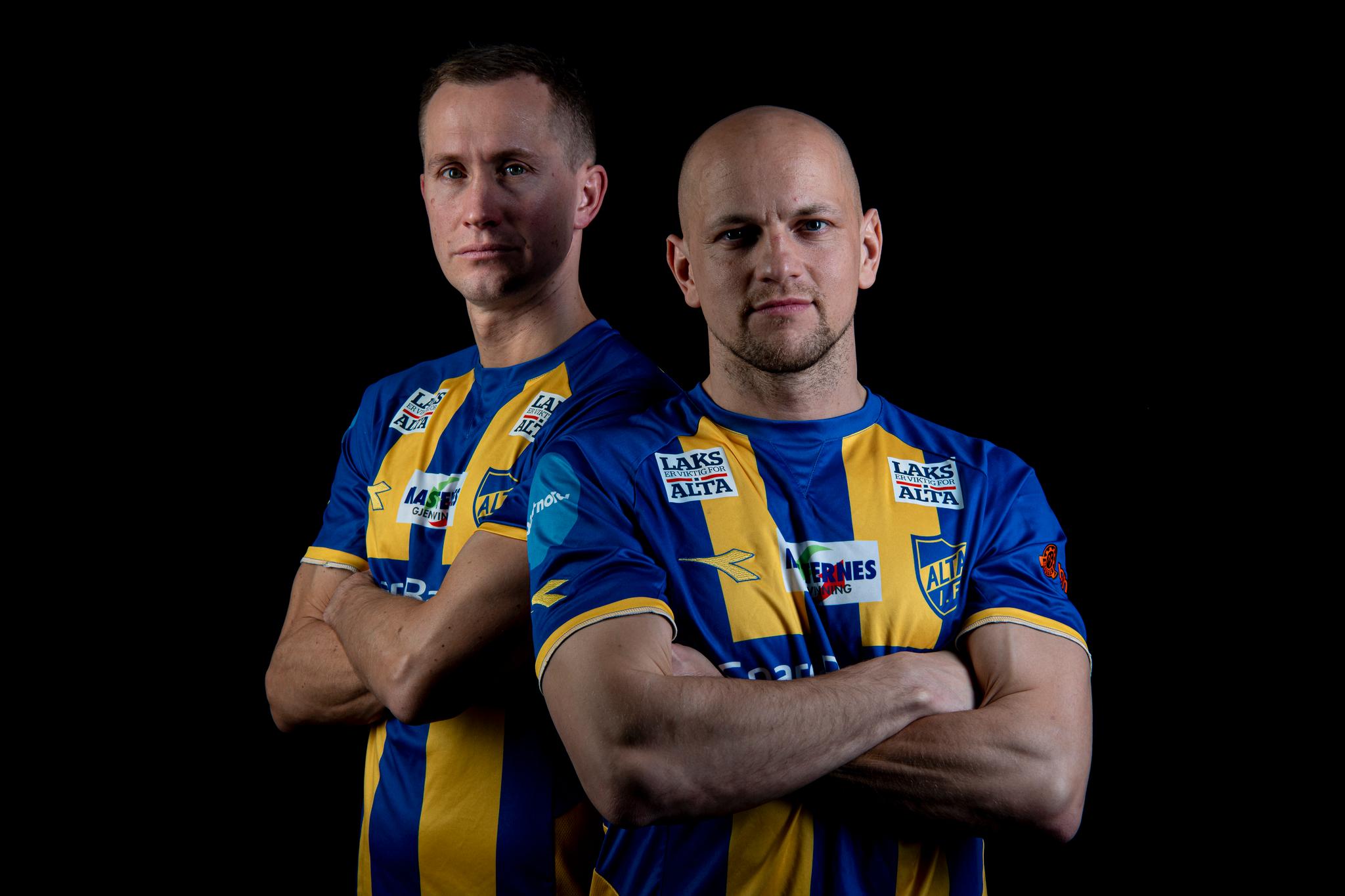 KLARE: Morten Gamst Pedersen og Hans Norbye er klare for Alta IF.