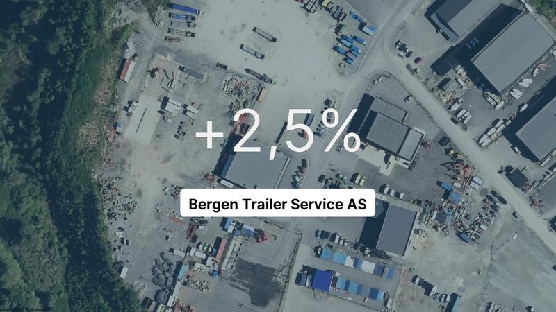 2022-regnskapet til Bergen Trailer Service AS er klart. Pilene peker oppover.