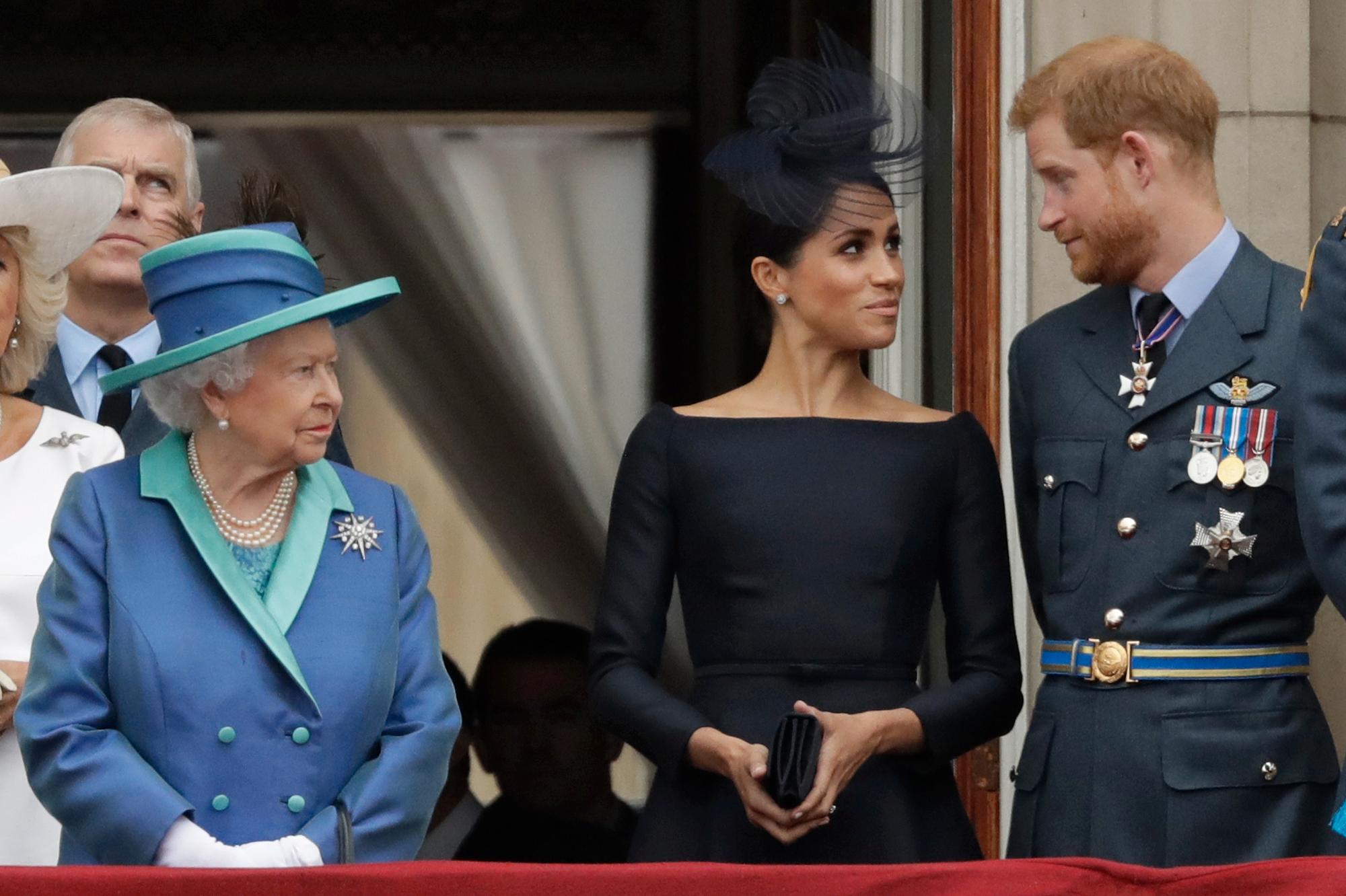 Ifølge britiske medier skal hertugparet ha fått kalde føtter for TV-serie-kommentarer i kjølvannet av dronning Elizabeths bortgang. Her er de avbildet sammen under et arrangement i 2018. 
