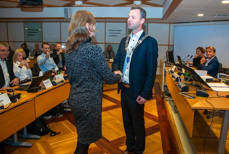 I 2019 overtok Jarle Bø (Sp) ordførervervet fra Kristine Enger (AP). Torsdag er det første møte for nytt kommunestyre i Randaberg. 
