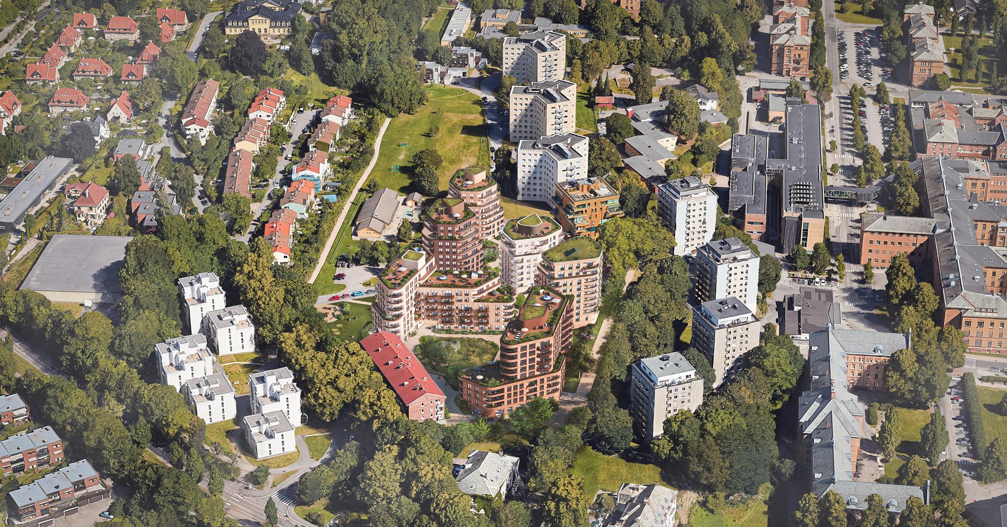 300 nye boliger og høyder opptil ti etasjer. Det er den nye planen for Ullevål sykehus’ nærmeste nabo.