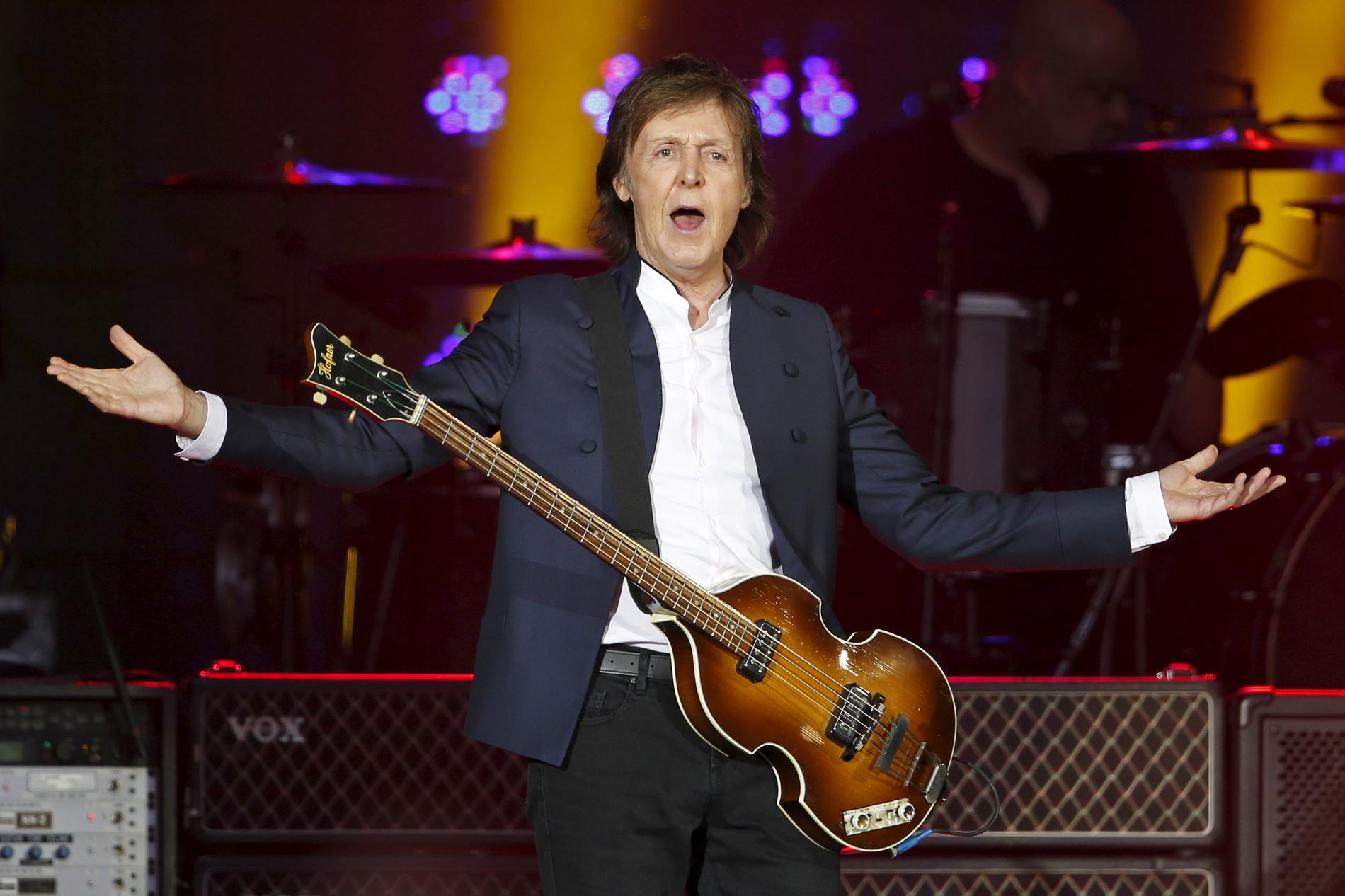 KLAR FOR BERGEN: Paul McCartney fra en konsert i Frankrike i fjor.