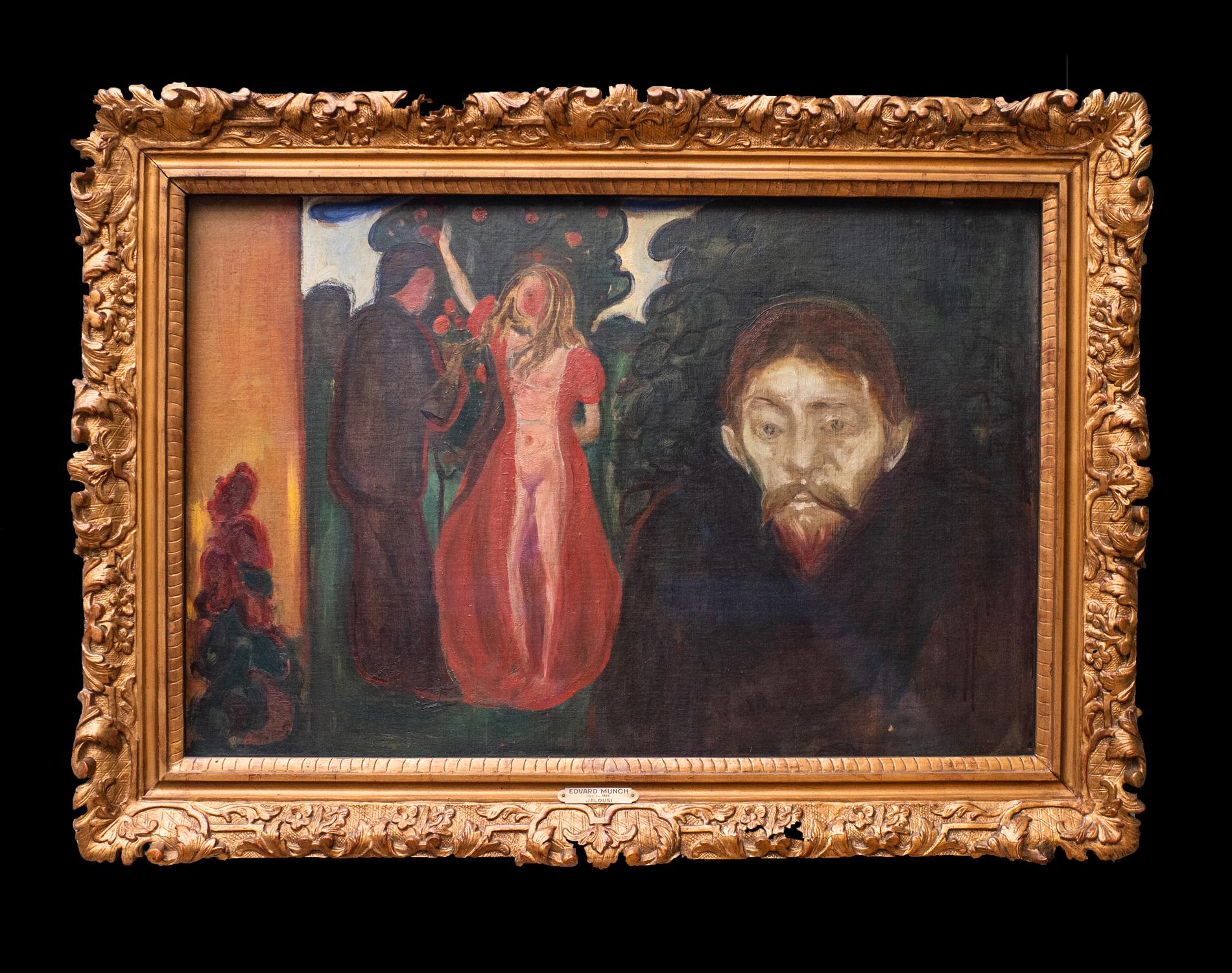 Kode har verdas tredje største samling av Edvard Munch-måleri. Biletet viser «Sjalusi», som er i så dårleg stand at det ikkje kan bli lånt ut. 