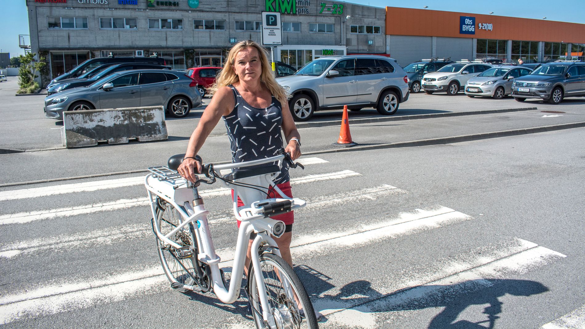 Randi Markvardsen, prosjektleder i Bysykkelen, sykler til jobb hver dag