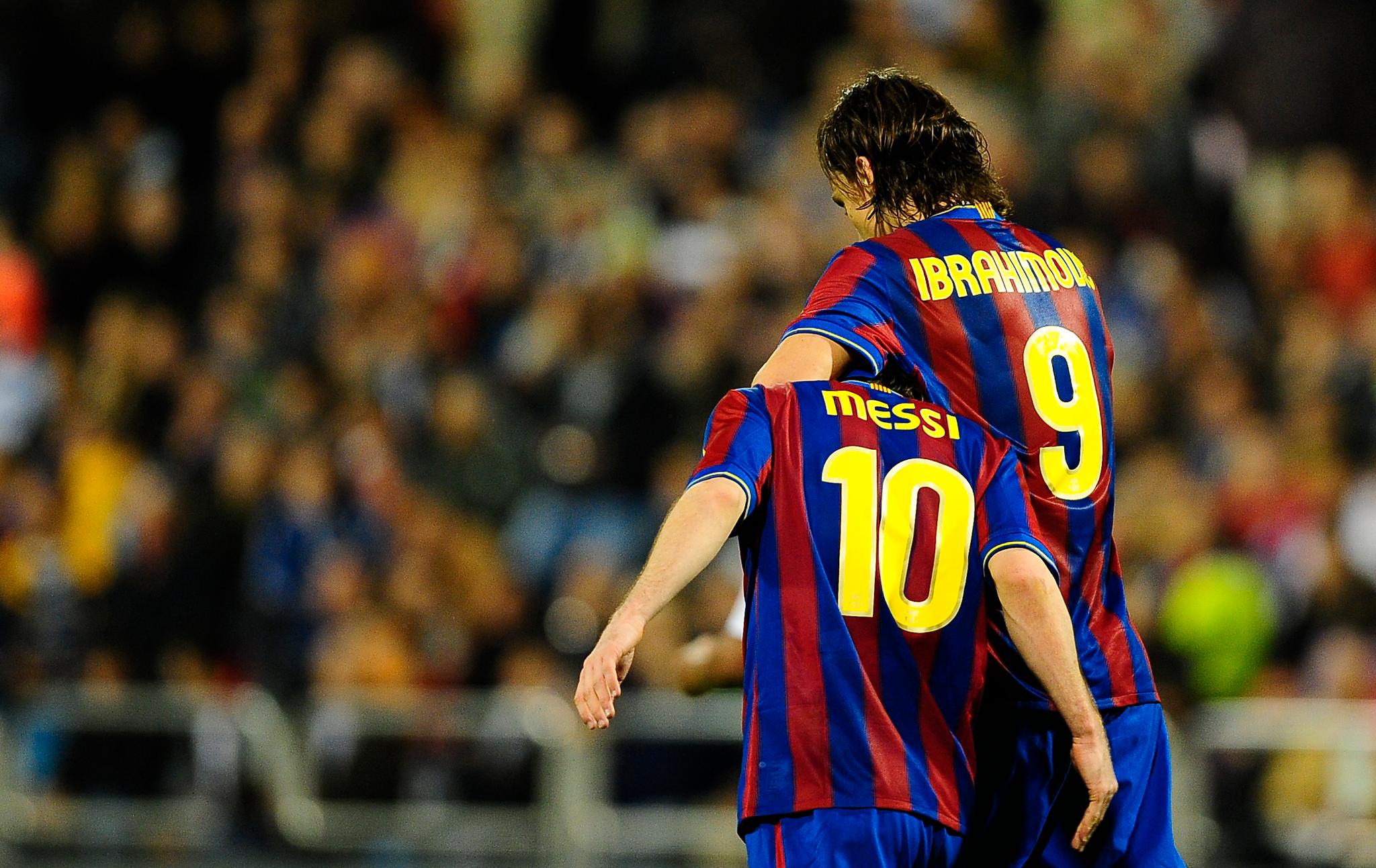 TO «GOATs»: Zlatan Ibrahimovic og Lionel Messi.