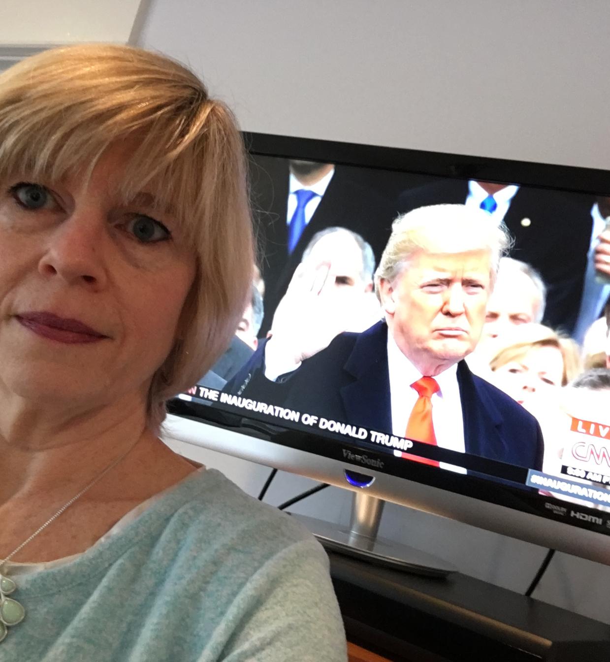 Vinca LaFleur fulgte Trumps tale på TV hjemme i USA.