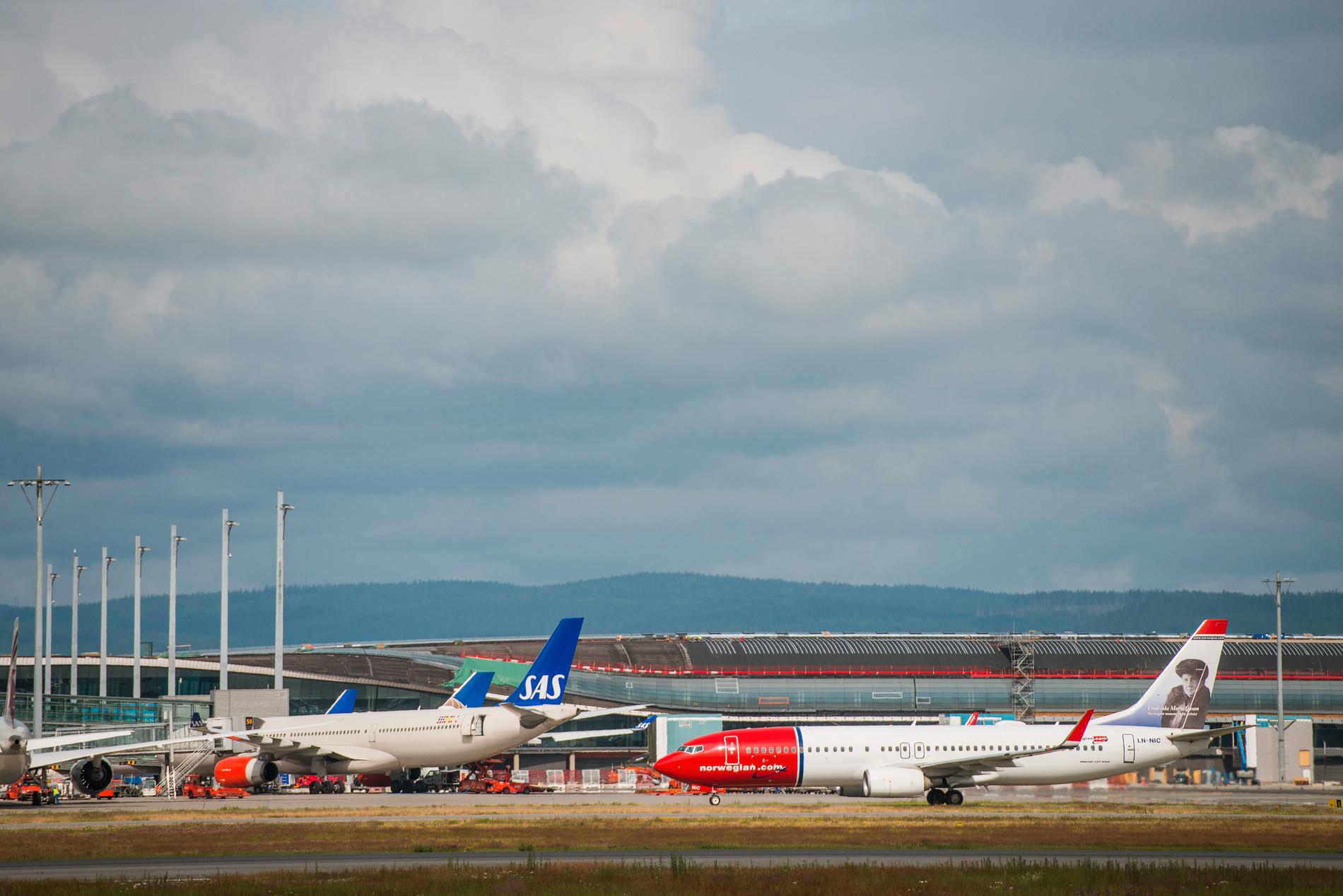 RAMMER BERGEN OG OSLO: En eventuell streik vil ramme matforsyningene på Oslo Lufthavn og Bergen Lufthavn Flesland. 