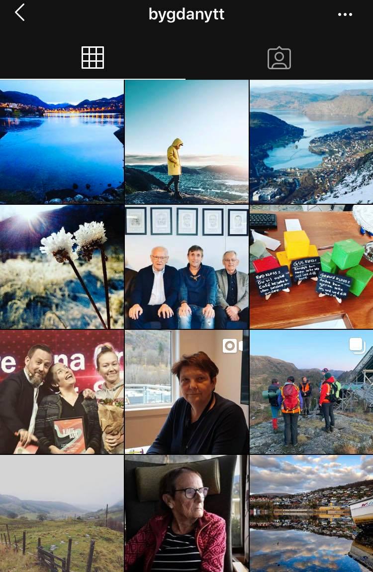 Rundt 5150 følger Bygdanytt på Instagram pr. mars 2023.