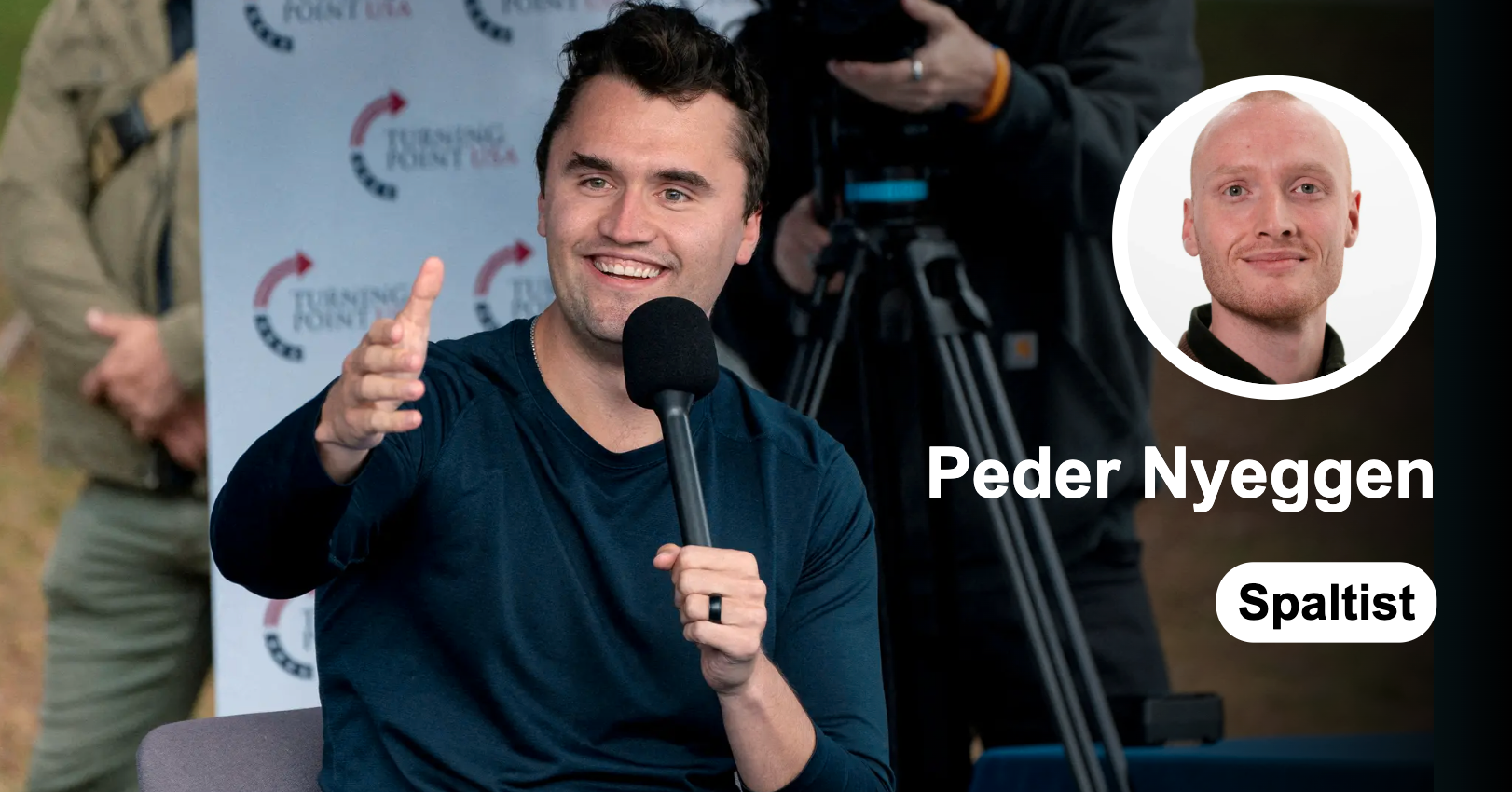 Her på berget finnes tilsvarende virkemidler som de Charlie Kirk brukte
