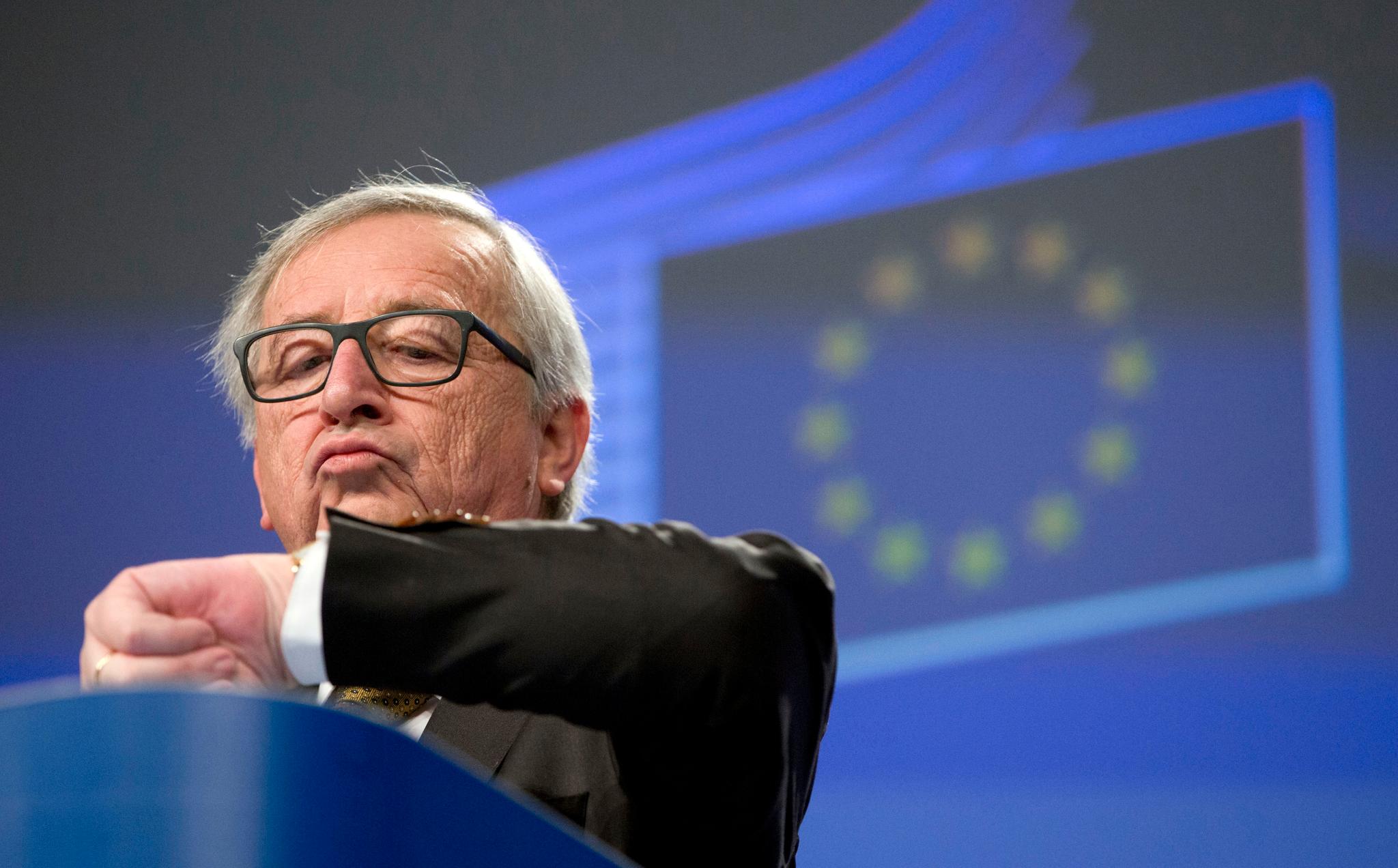 EU-kommisjonens president Jean-Claude Juncker slipper heretter å stille klokken.