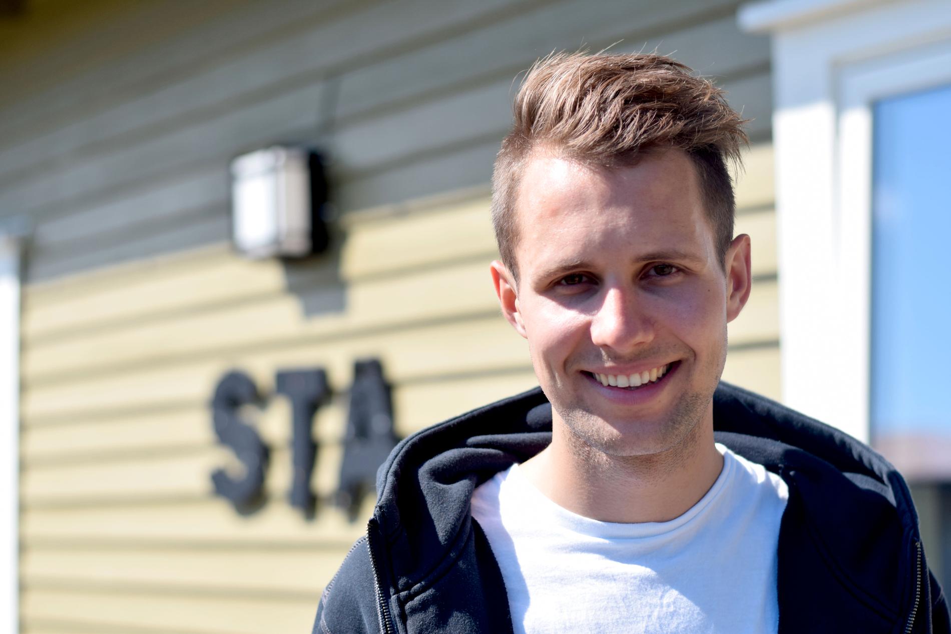 Leder Kai Steffen Østensen i studentorganisasjonen i Agder.