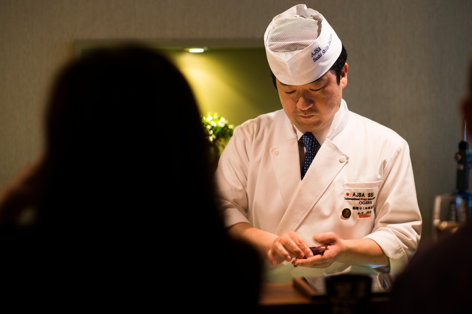 Sushikokk Ogawa er opptatt av sushi på tradisjonelt vis. 