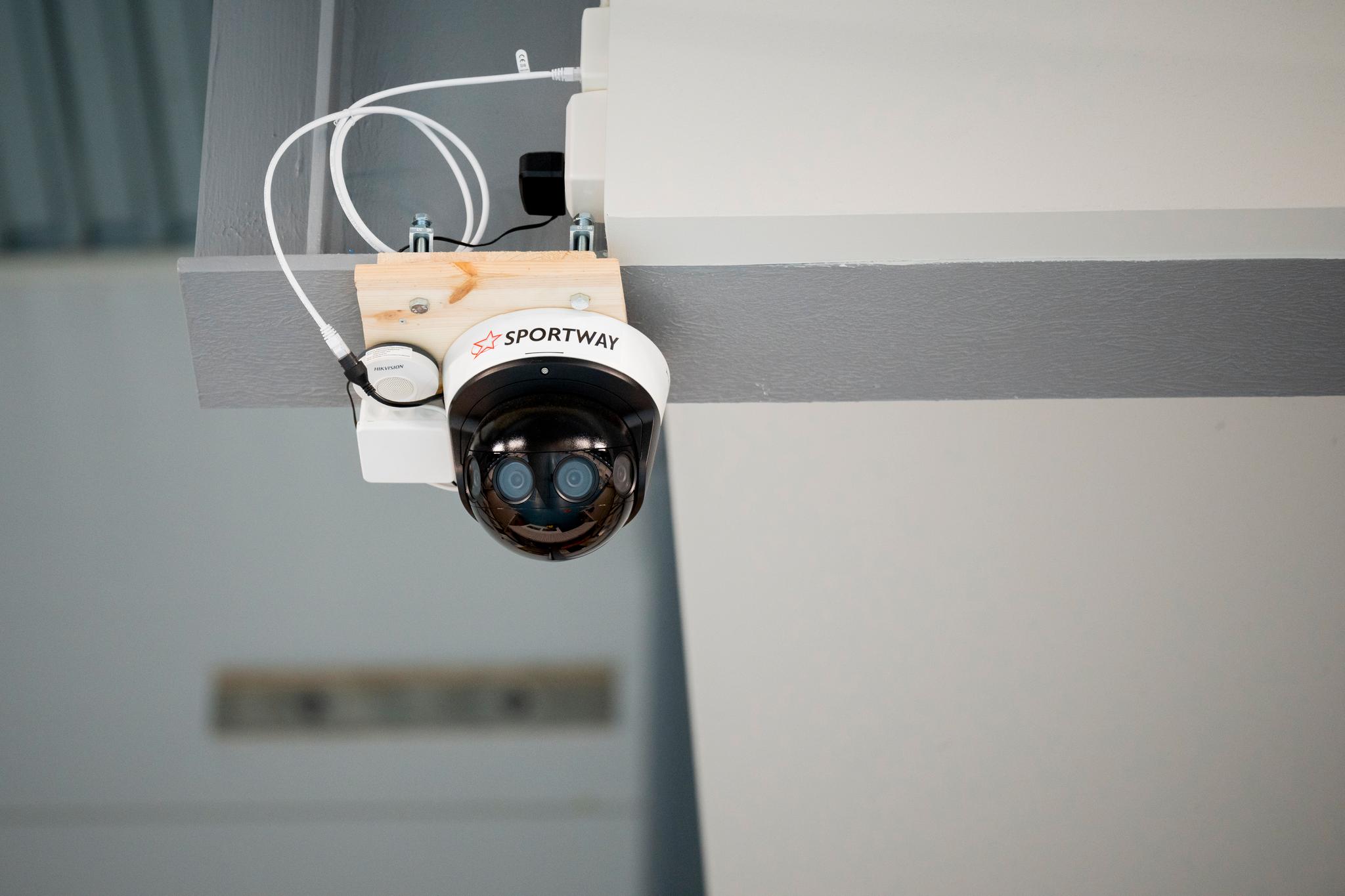 KAMERAENE: En rekke kameraer er montert på norske idrettsanlegg som følge av MyGame-avtalen.