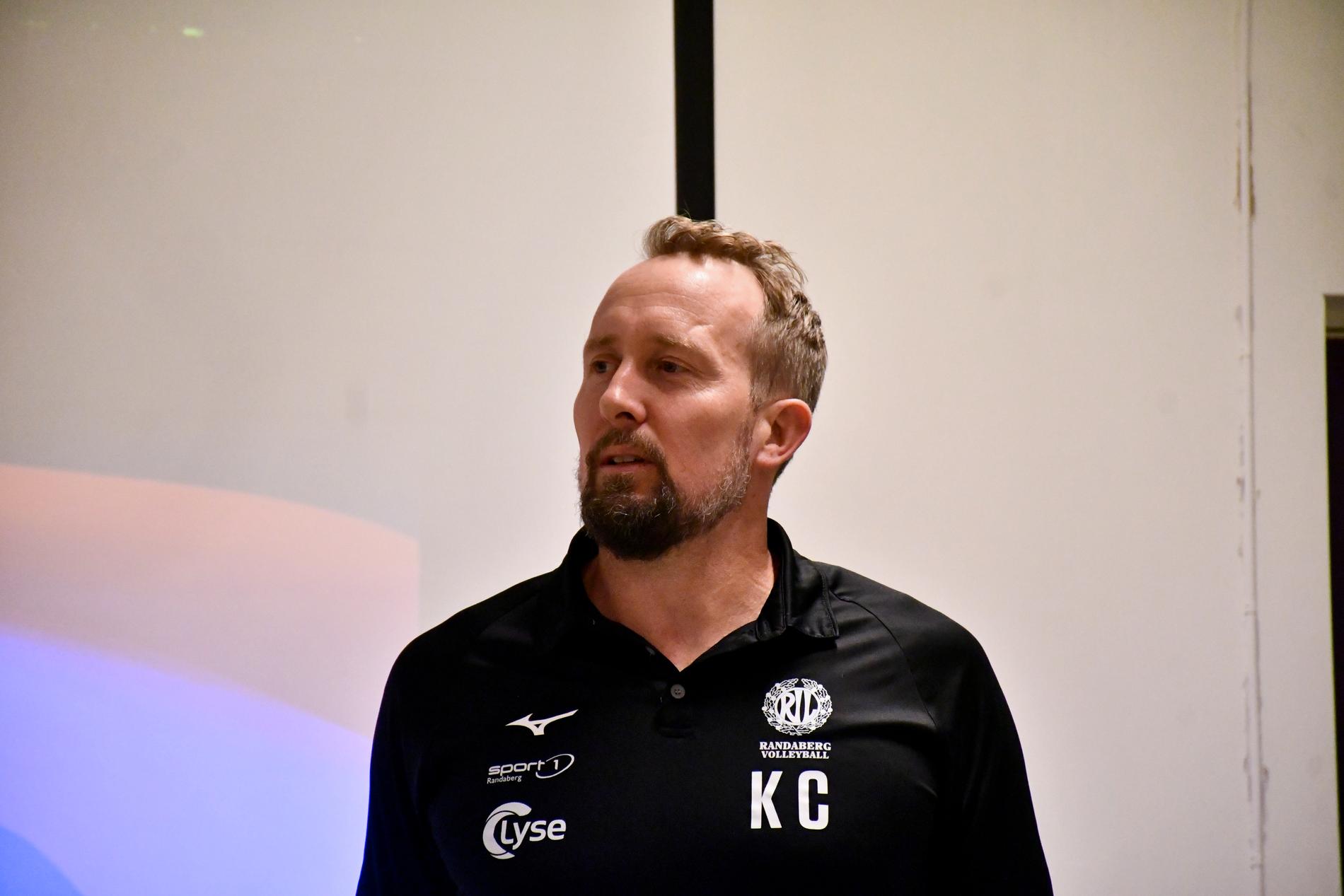 Kevin Ces er trener for Randaberg-herrene. I dag var det NM-semifinale mot BK Tromsø.