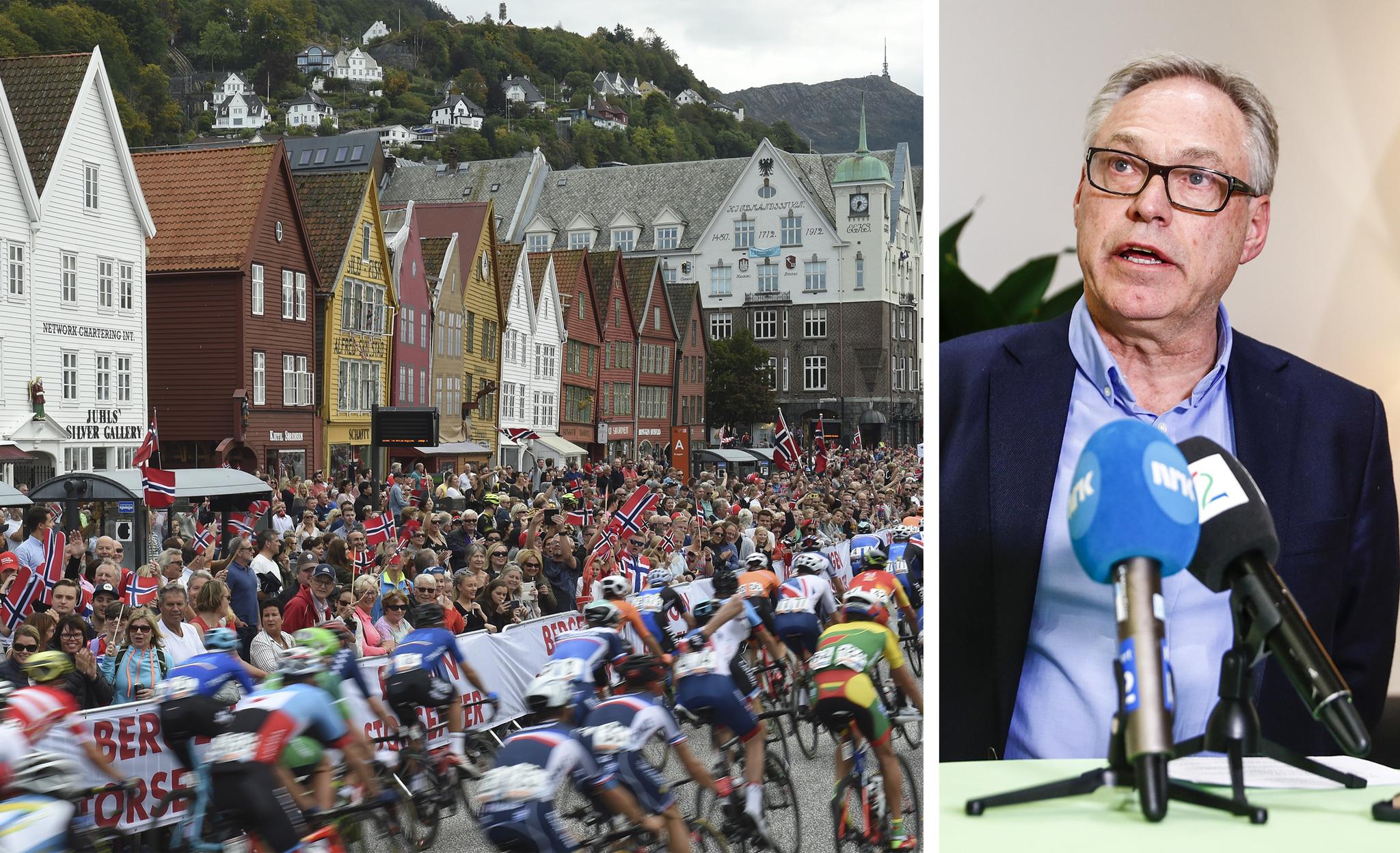 KONTROVERSIELL: Harald Tiedemann Hansen satt på alle sider av bordet under sykkel-VM i Bergen.