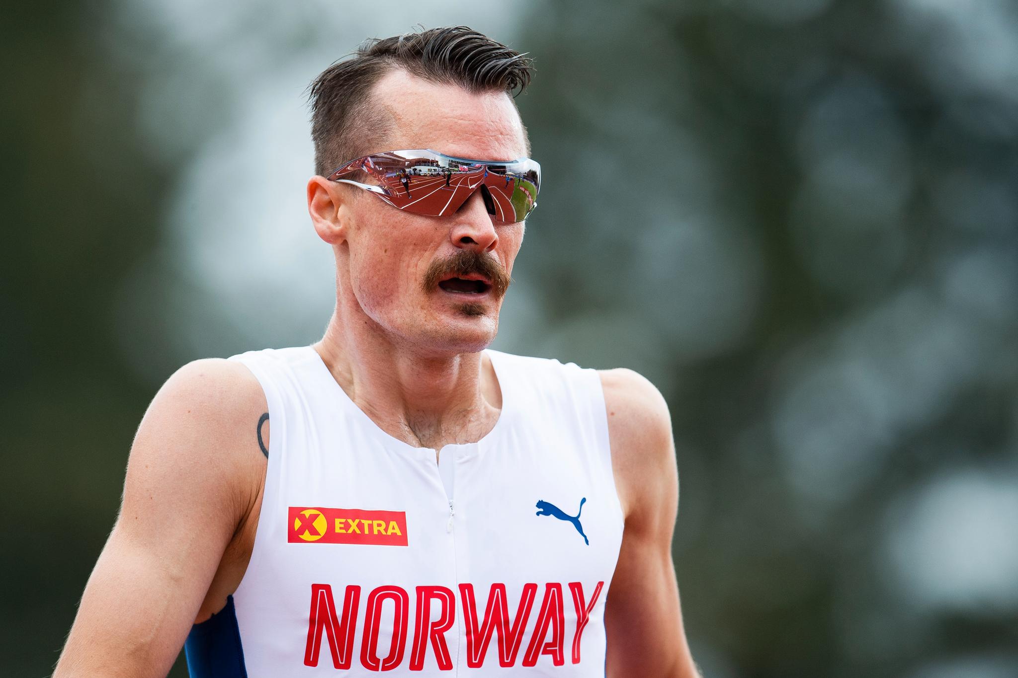 Henrik Ingebrigtsen tok 2.-plass på 3000 meter i Sandnes.