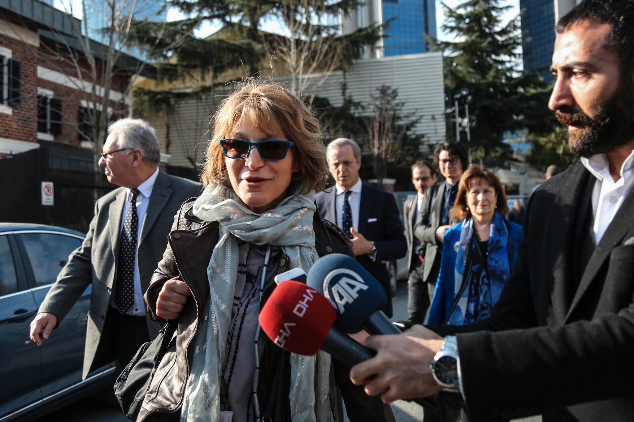 FNs spesialrapportør for utenomrettslige henrettelser, Agnes Callamard, har tilbrakt flere dager i Tyrkia som del av arbeidet med å granske drapet på Jamal Khashoggi. Foto: Cemal Yurttas/DHA via AP / NTB scanpix