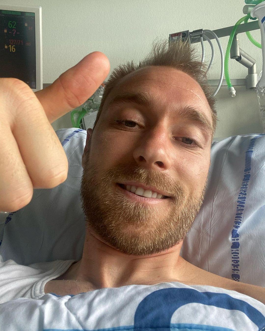 SKRIVES UT: Christian Eriksen ble innlagt på Rigshospitalet etter at han kollapset på banen under Danmark – Finland.