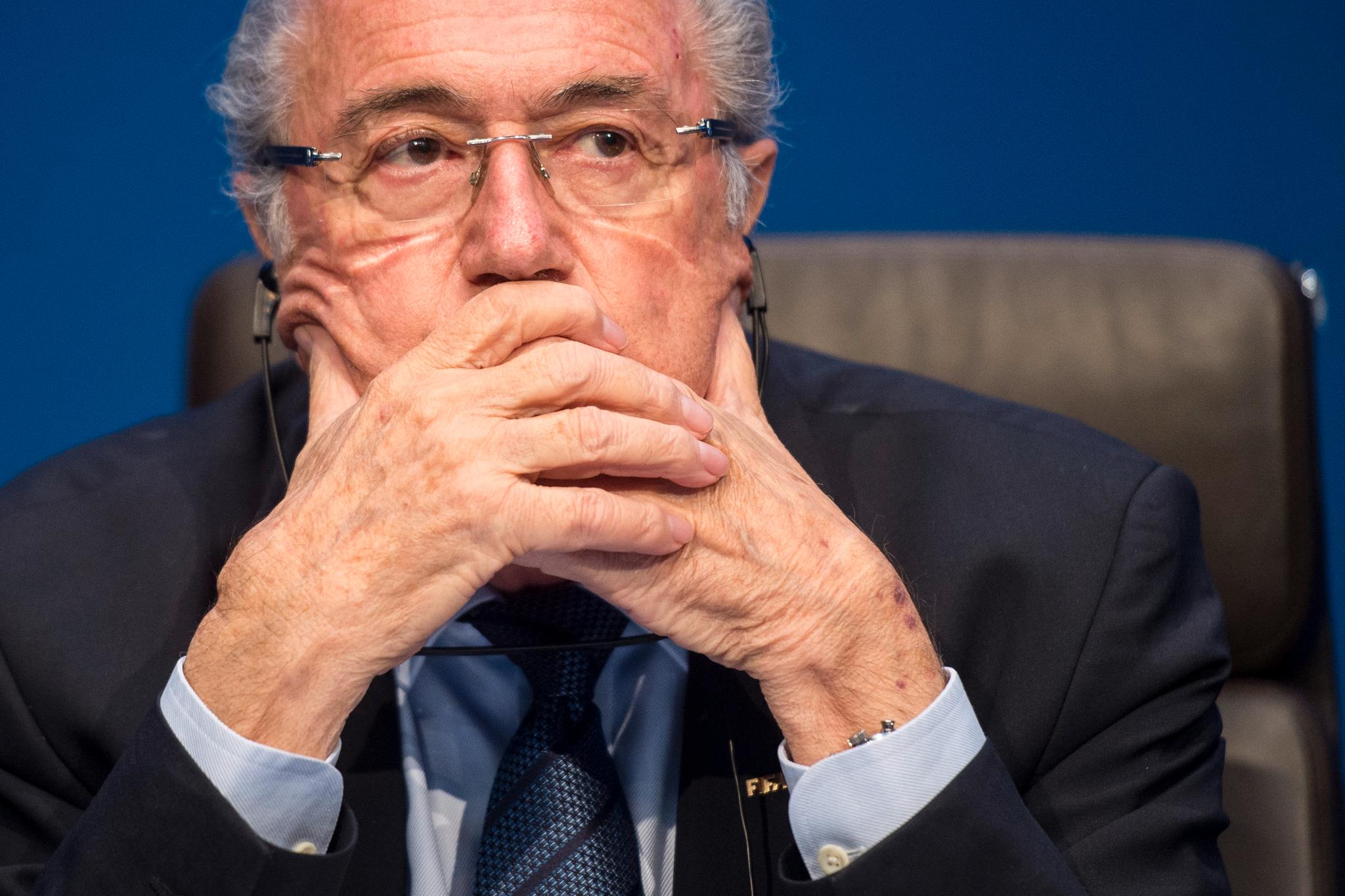 Sepp Blatter trakk seg. 