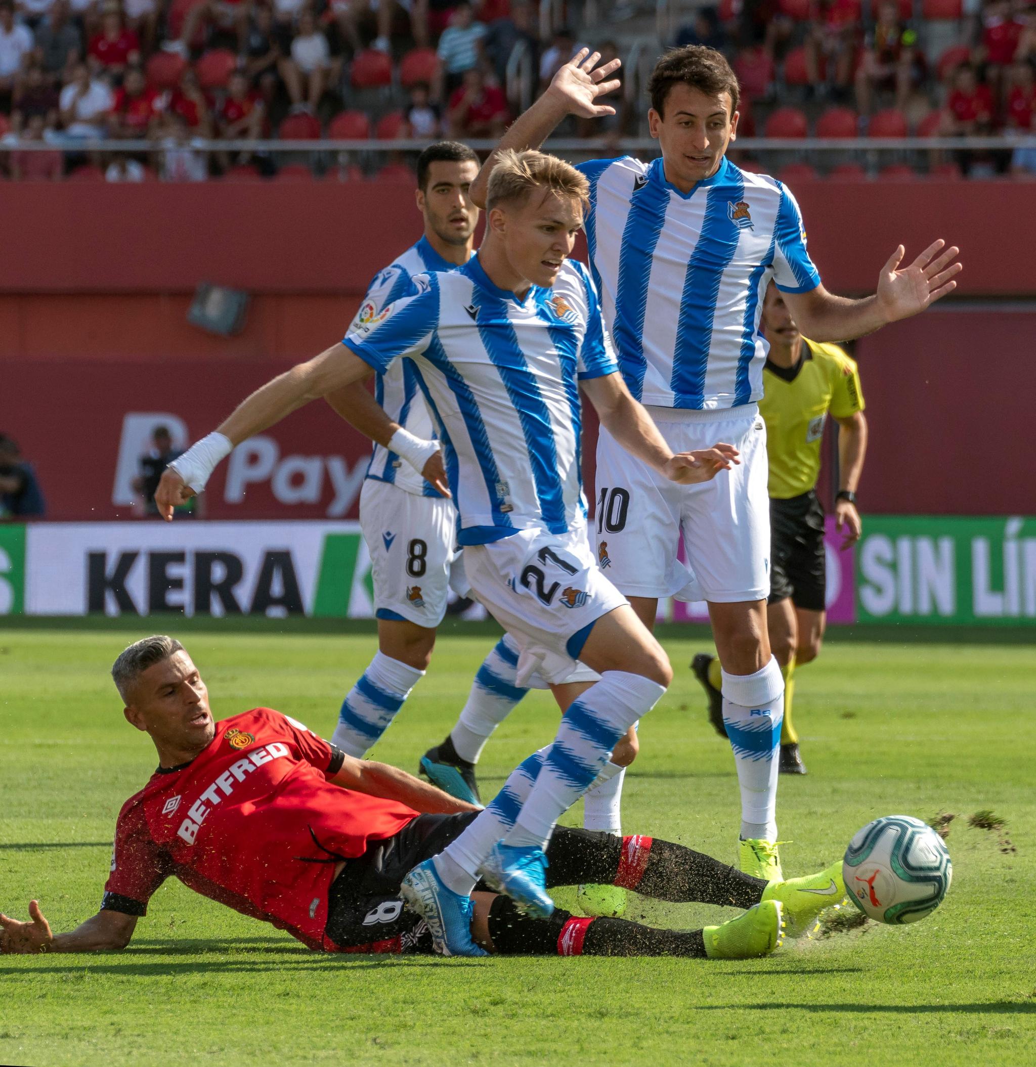 Martin Ødegaard ble den store helten for tilreisende Real Sociedad-fans søndag, da han scoret kampens eneste mål borte mot Mallorca.