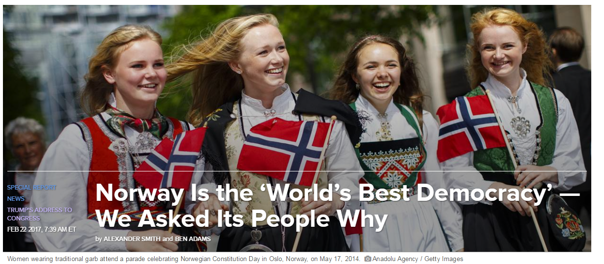NBC News besøkte Norge for å finne ut hvordan vi får demokratiet til å fungere best i verden. 