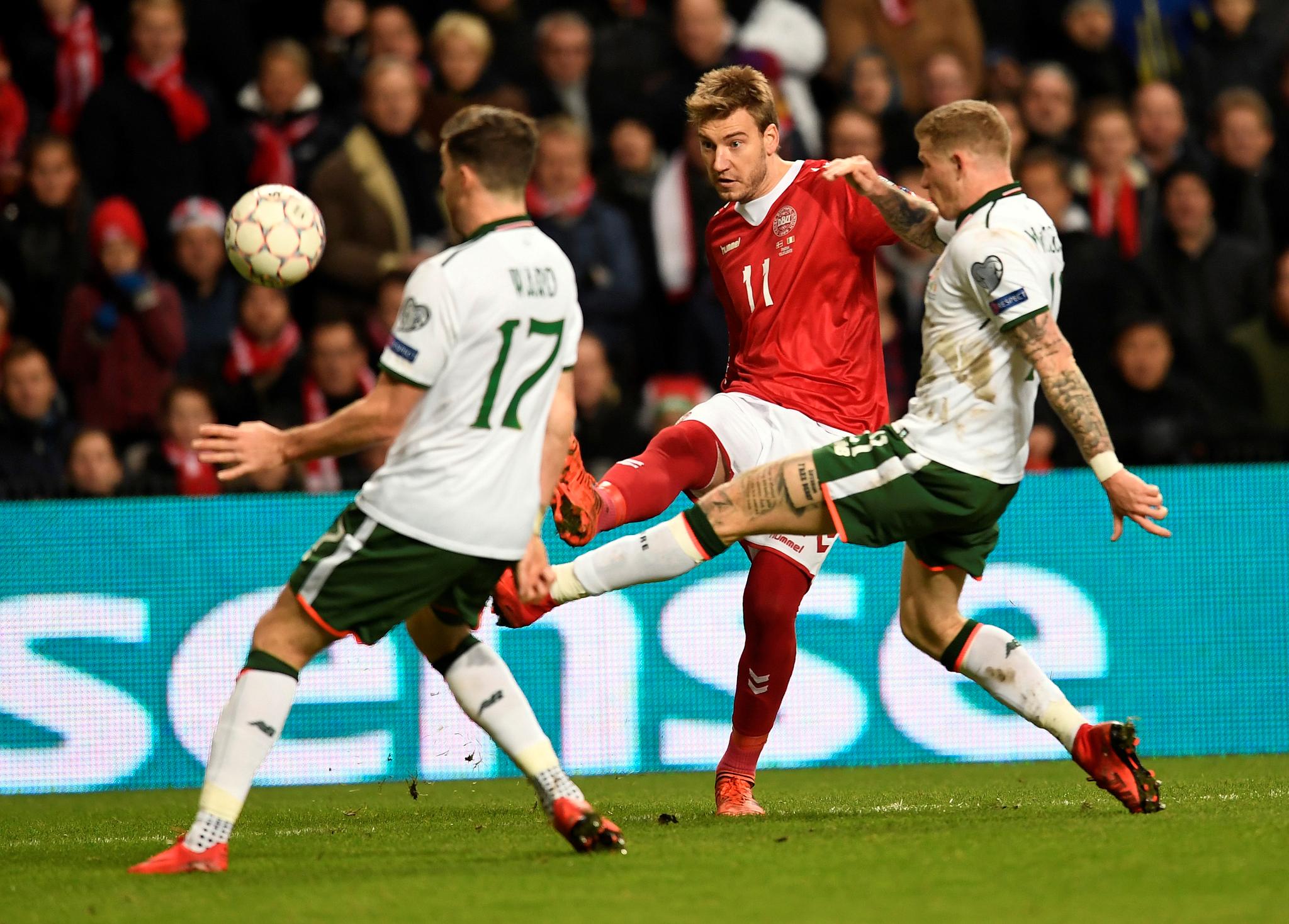 Nicklas Bendtner er klar til å ta ansvar i Danmarks returkamp mot Irland.