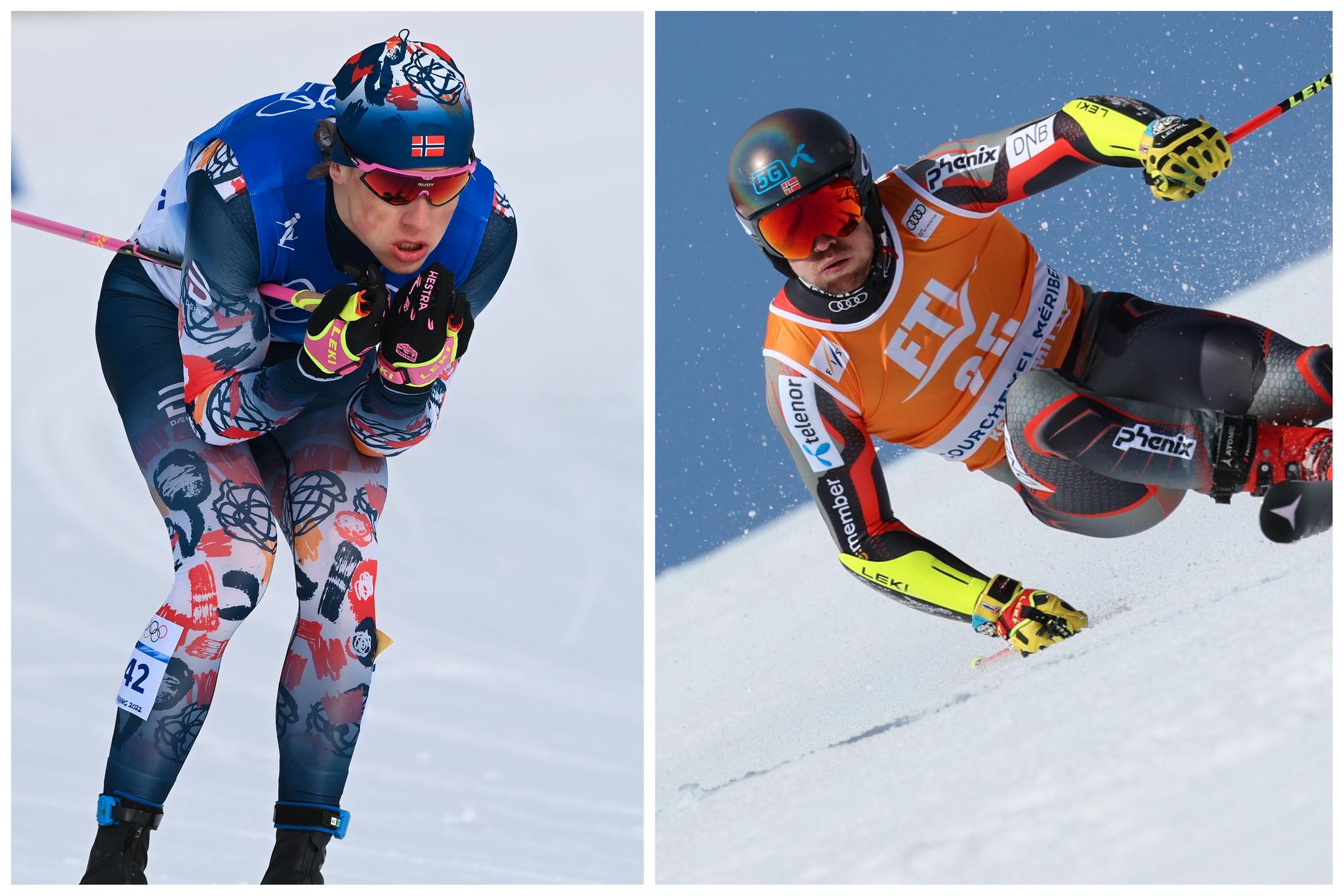 PÅ SAMME STED: Alpin-VM og ski-VM i nordiske grener har vært separerte mesterskap tidligere. Nå blir det felles VM-by på Johannes Høsflot Klæbo og Aleksander Aamodt Kilde.