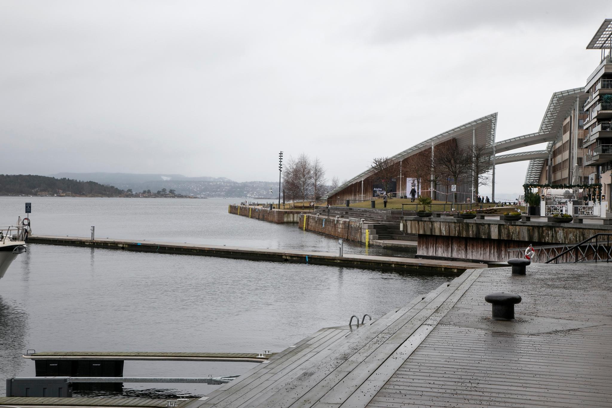  Tjuvholmen øst er et av tre alternativer for plassering av det nye sjøbadet.