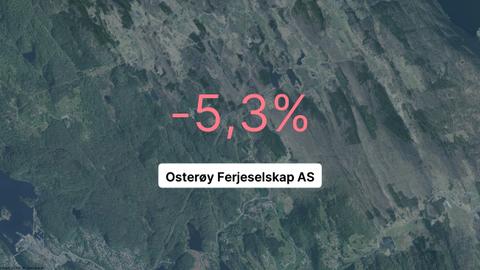 Røde tall for Osterøy Ferjeselskap AS i 2021