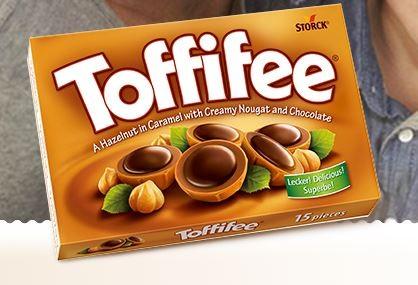 SJOKOLADE#2: Kombinasjonen av karamell, sjokolade og valnøtt er en vinner for Storck. Toffifee er populær i taxfree-butikkene.
