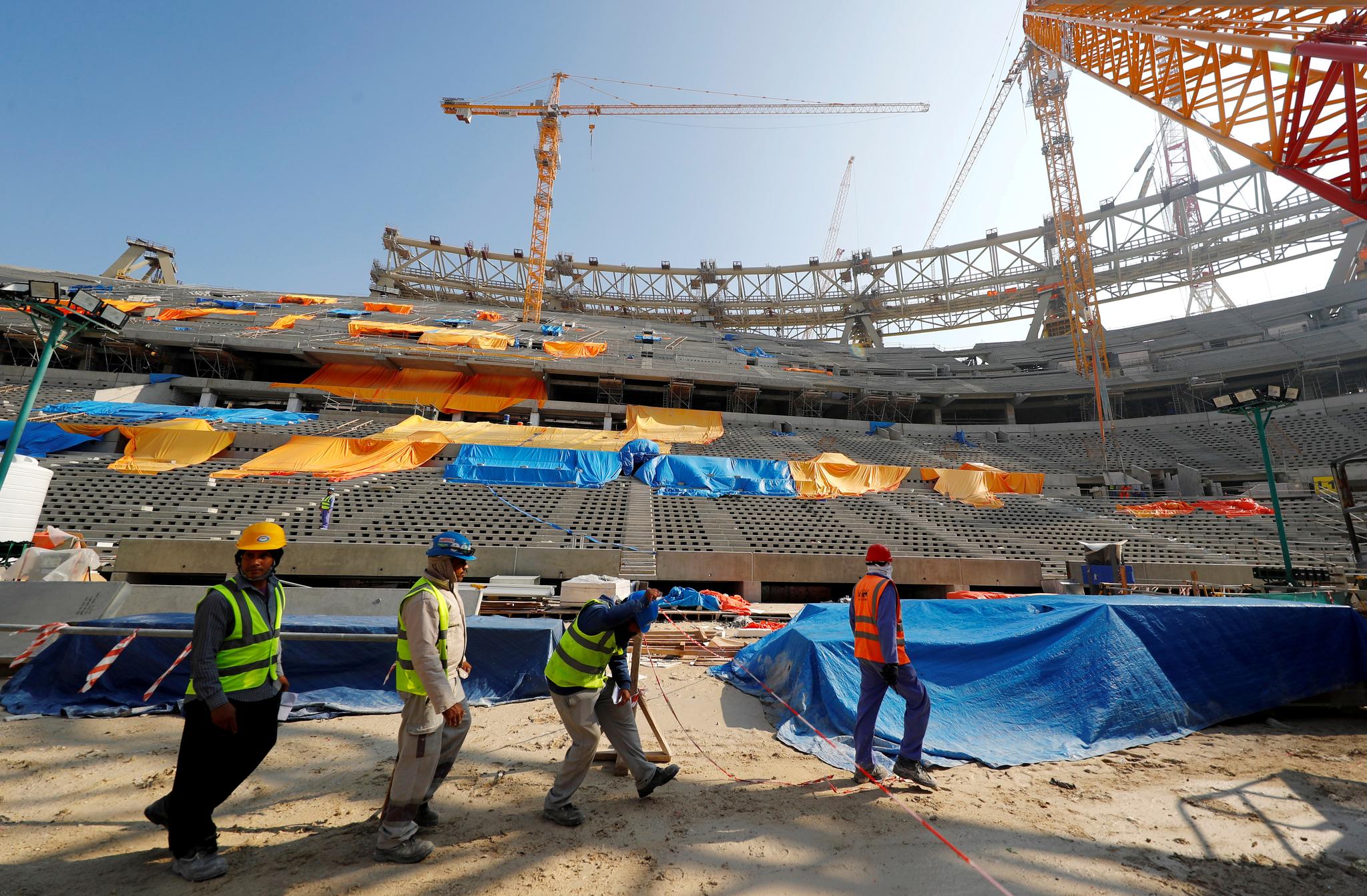 KONTROVERSIELT MESTERSKAP: Forholdene for bygningsarbeiderne i Qatar er ett av punktene som har høstet mye kritikk de siste årene.
