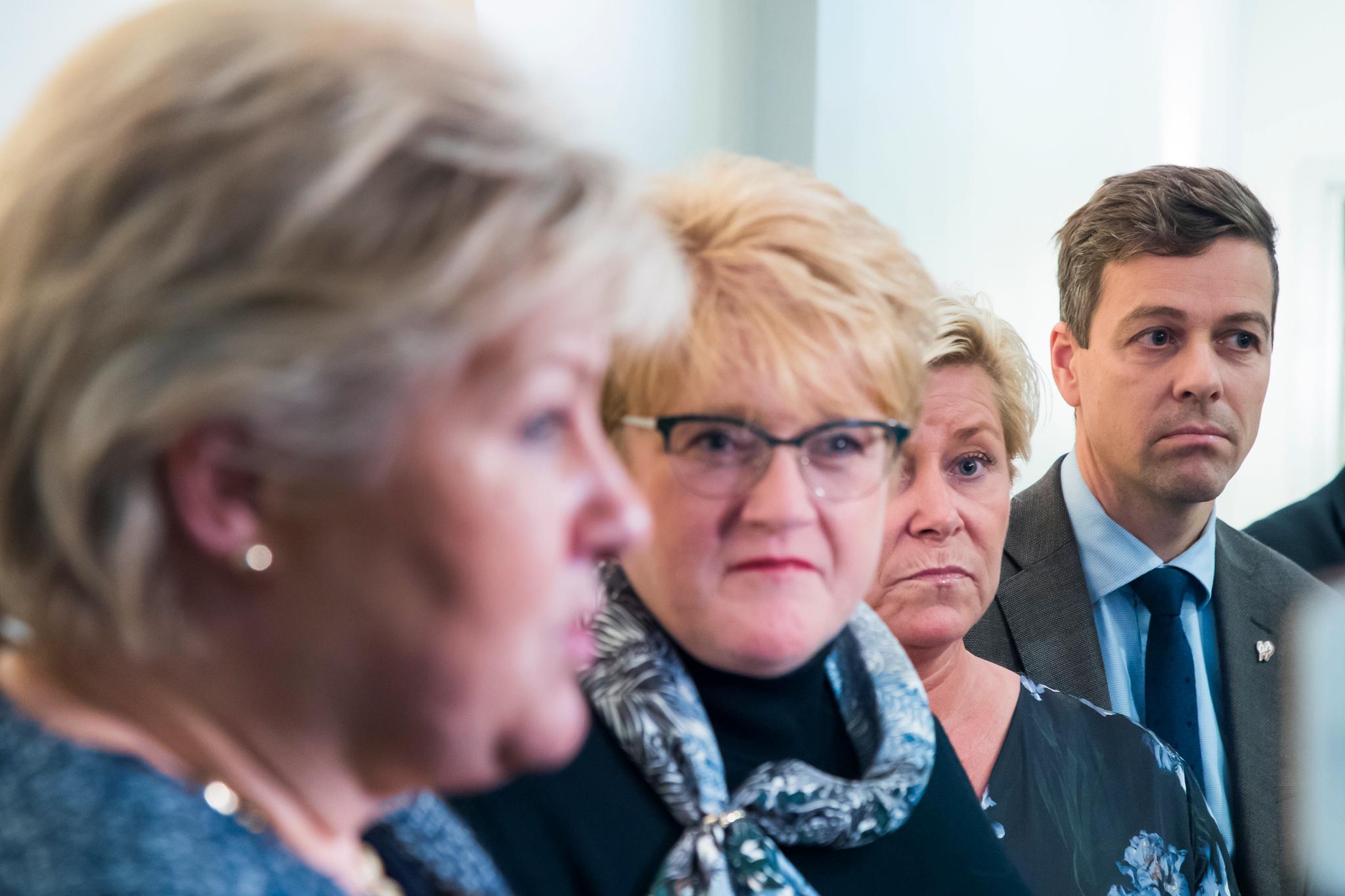   Venstre-leder Trine Skei Grande og statsminister Erna Solberg (H) har en god tone seg imellom. Men når Venstres landsstyre i helgen diskuterer om partiet bør innlede regjeringsforhandlinger eller ikke, så er det politisk gjennomslag som avgjør.  